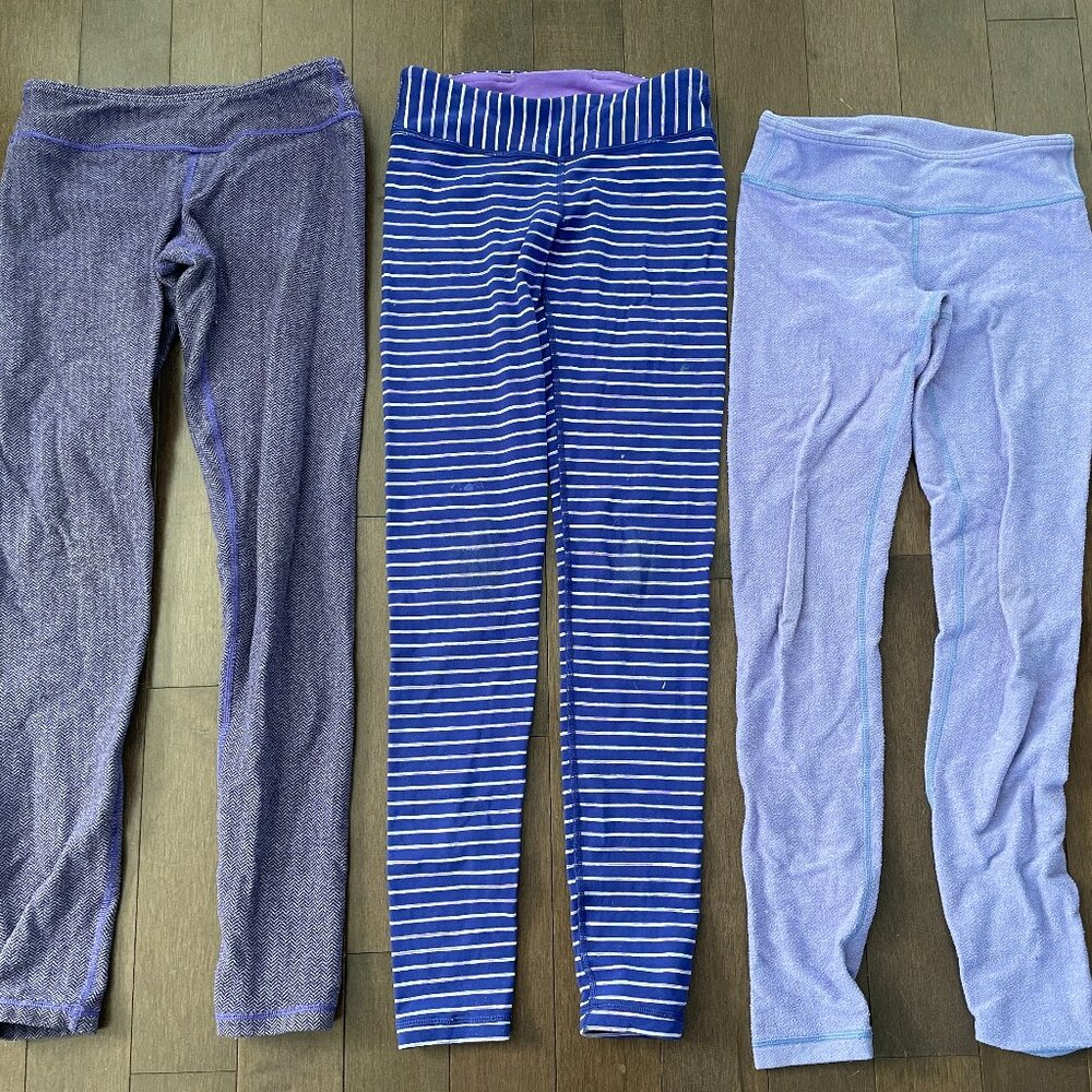 Ivivva (lulu lemon), kids leggings, 3 pairs, play condition